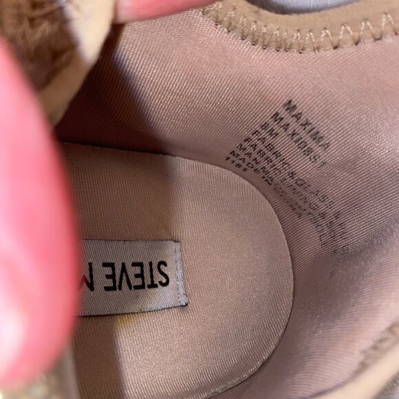 Girly Coquette Sparkly Steve Madden Maxima Rhinestone Chunky Festival Sneakers - Picture 9 of 9